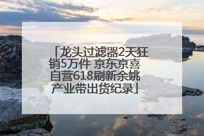龙头过滤器2天狂销5万件 京东京喜自营618刷新余姚产业带出货纪录