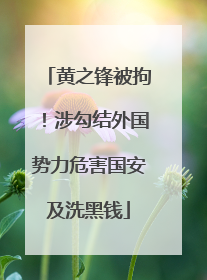 黄之锋被拘！涉勾结外国势力危害国安及洗黑钱