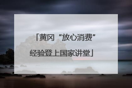黄冈“放心消费”经验登上国家讲堂