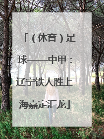 （体育）足球——中甲：辽宁铁人胜上海嘉定汇龙