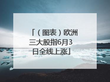 （图表）欧洲三大股指6月3日全线上涨