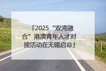 2025“双湾融合”港澳青年人才对接活动在无锡启幕