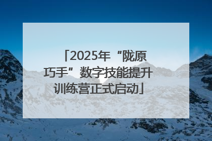 2025年“陇原巧手”数字技能提升训练营正式启动
