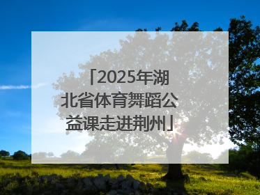 2025年湖北省体育舞蹈公益课走进荆州