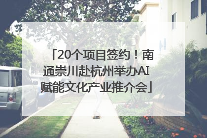 20个项目签约！南通崇川赴杭州举办AI赋能文化产业推介会