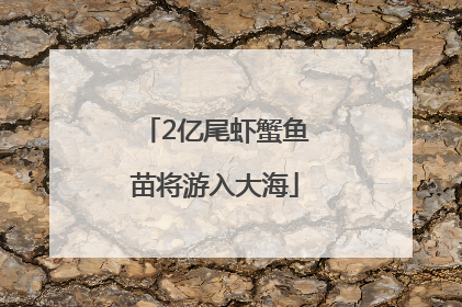 2亿尾虾蟹鱼苗将游入大海