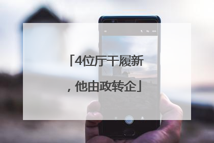 4位厅干履新，他由政转企
