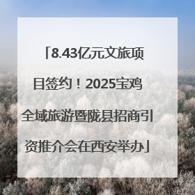 8.43亿元文旅项目签约！2025宝鸡全域旅游暨陇县招商引资推介会在西安举办